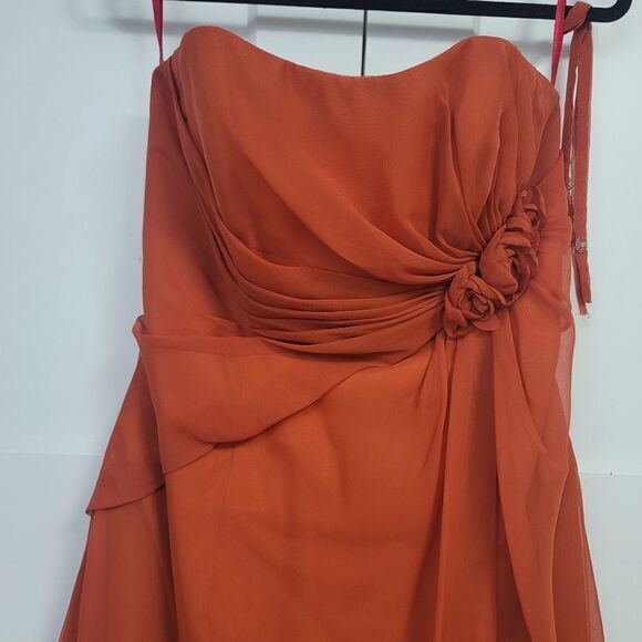Impression BRIDAL formal rust dress, size 14 - Picture 11 of 13